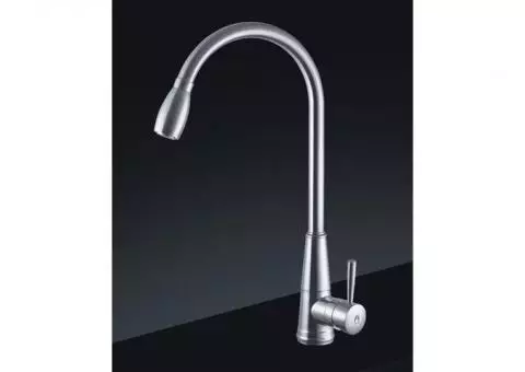 AFA USA AFKPD03 Pull-Down Kitchen Faucet, Stainless Steel, Brushed